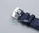 Replica Omega De Ville Watch White Dial Silver Bezel Blue Leather Strap 40mm (3)_th.jpg